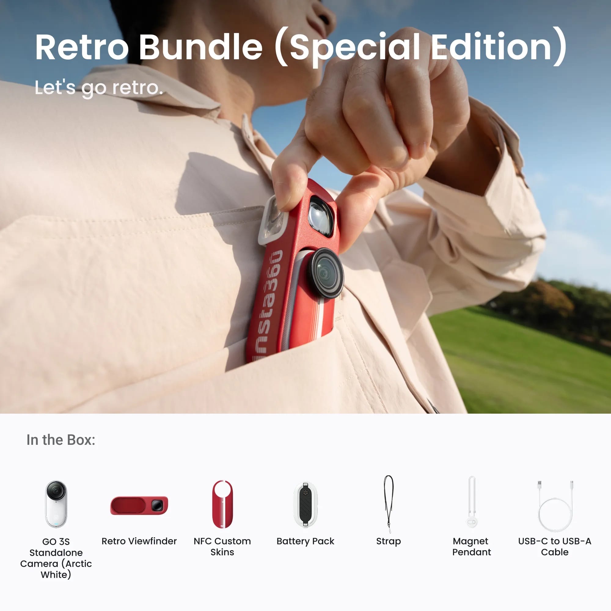 Insta360 GO 3S Retro Limited Edition Action Camera
