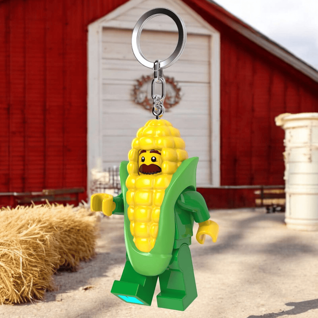 LEGO MINIFIGURES Corn Cob Guy Keychain Light