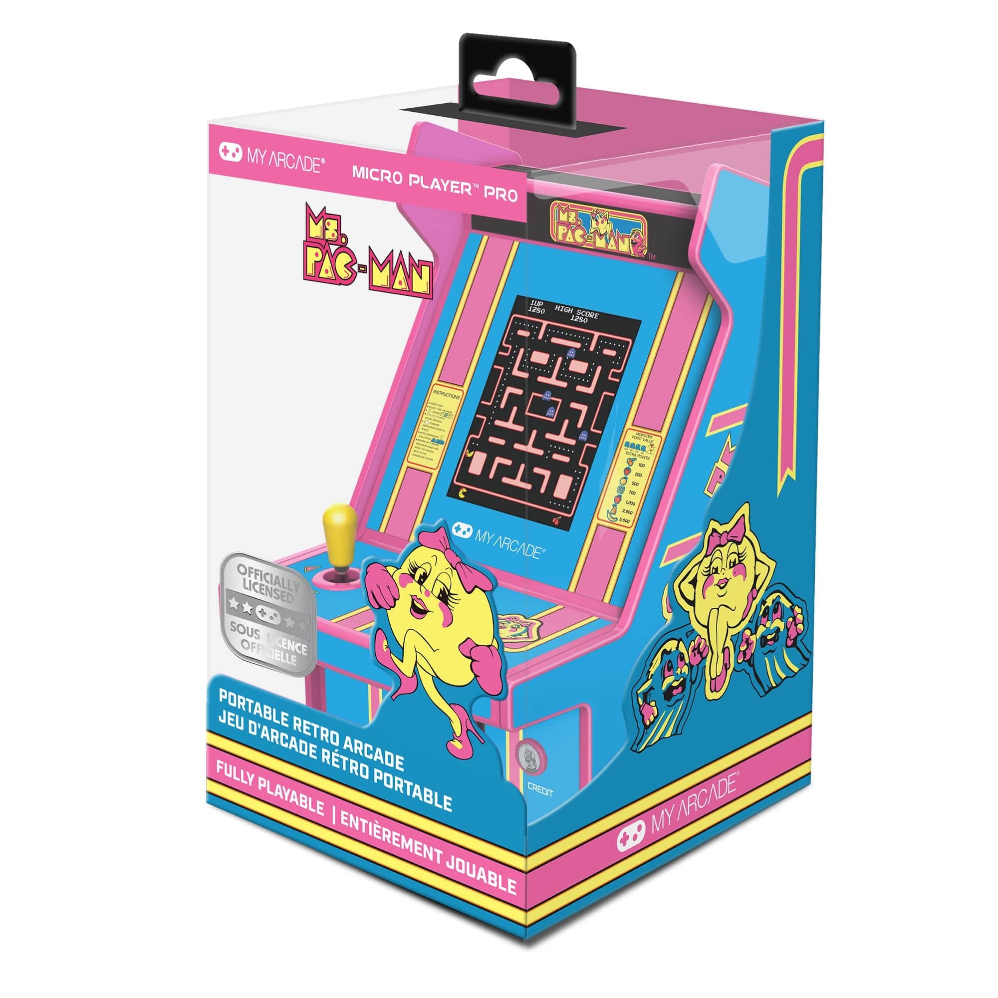 My Arcade Ms.PAC-MAN Micro Player Pro 7009 Handheld Games