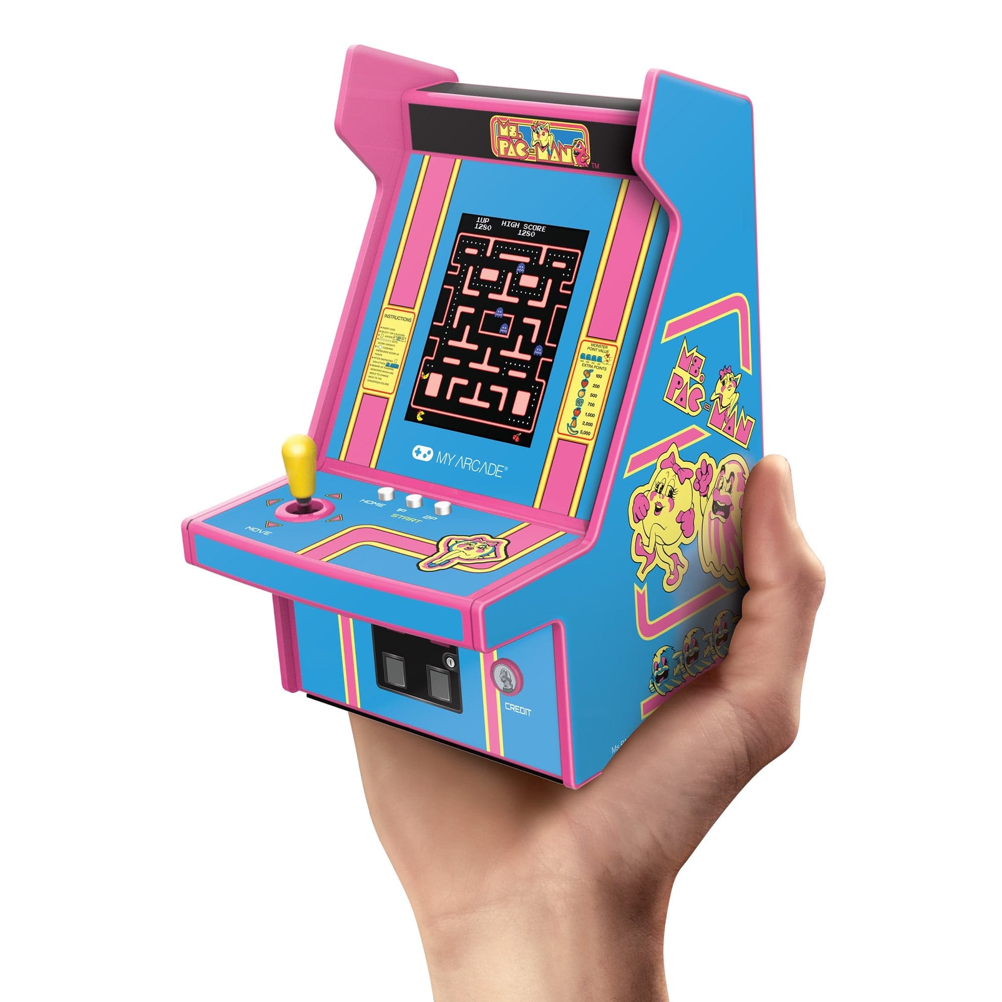 My Arcade Ms.PAC-MAN Micro Player Pro 7009 Handheld Games
