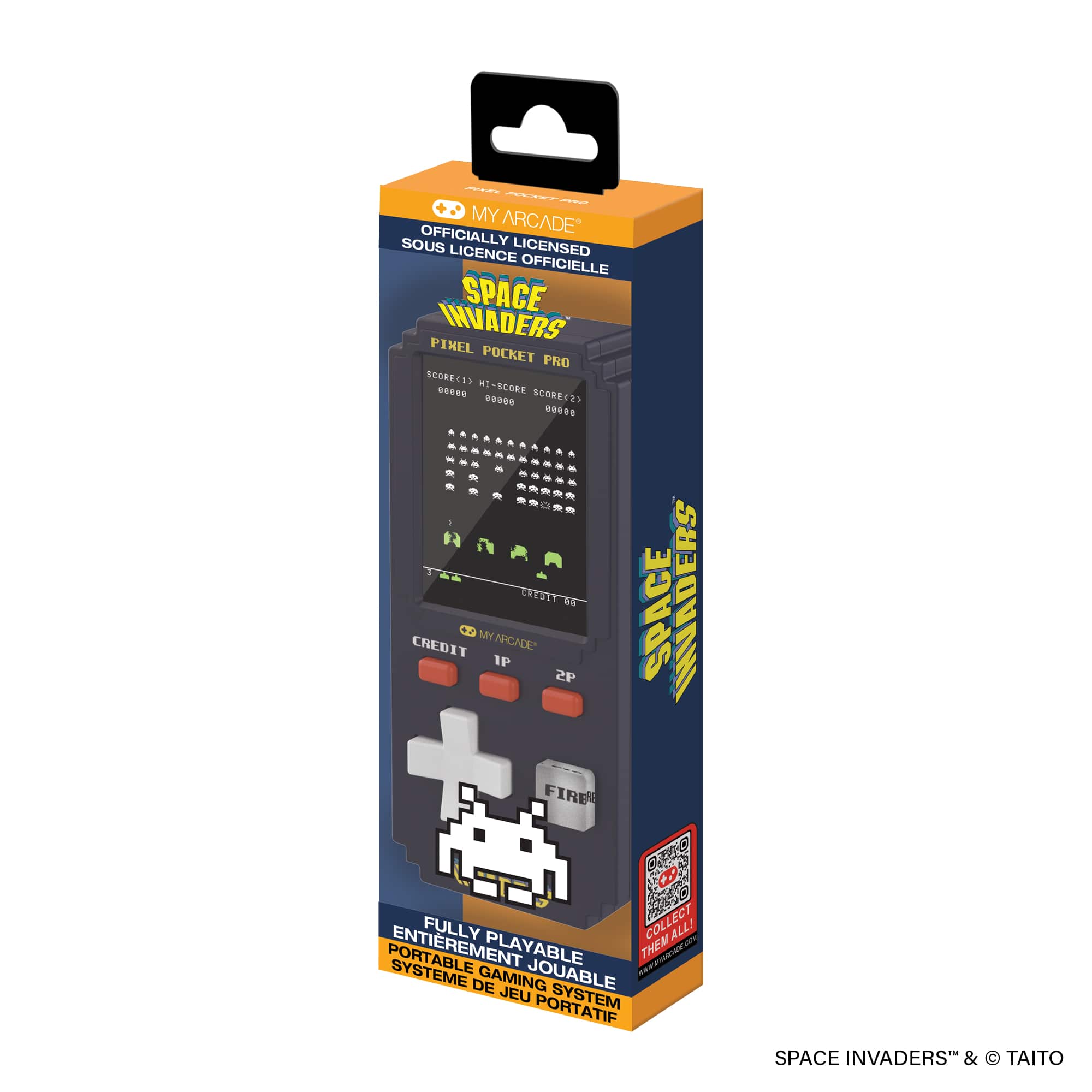 My Arcade Space Invaders Pixel Pocket Pro 7133 Handheld Games