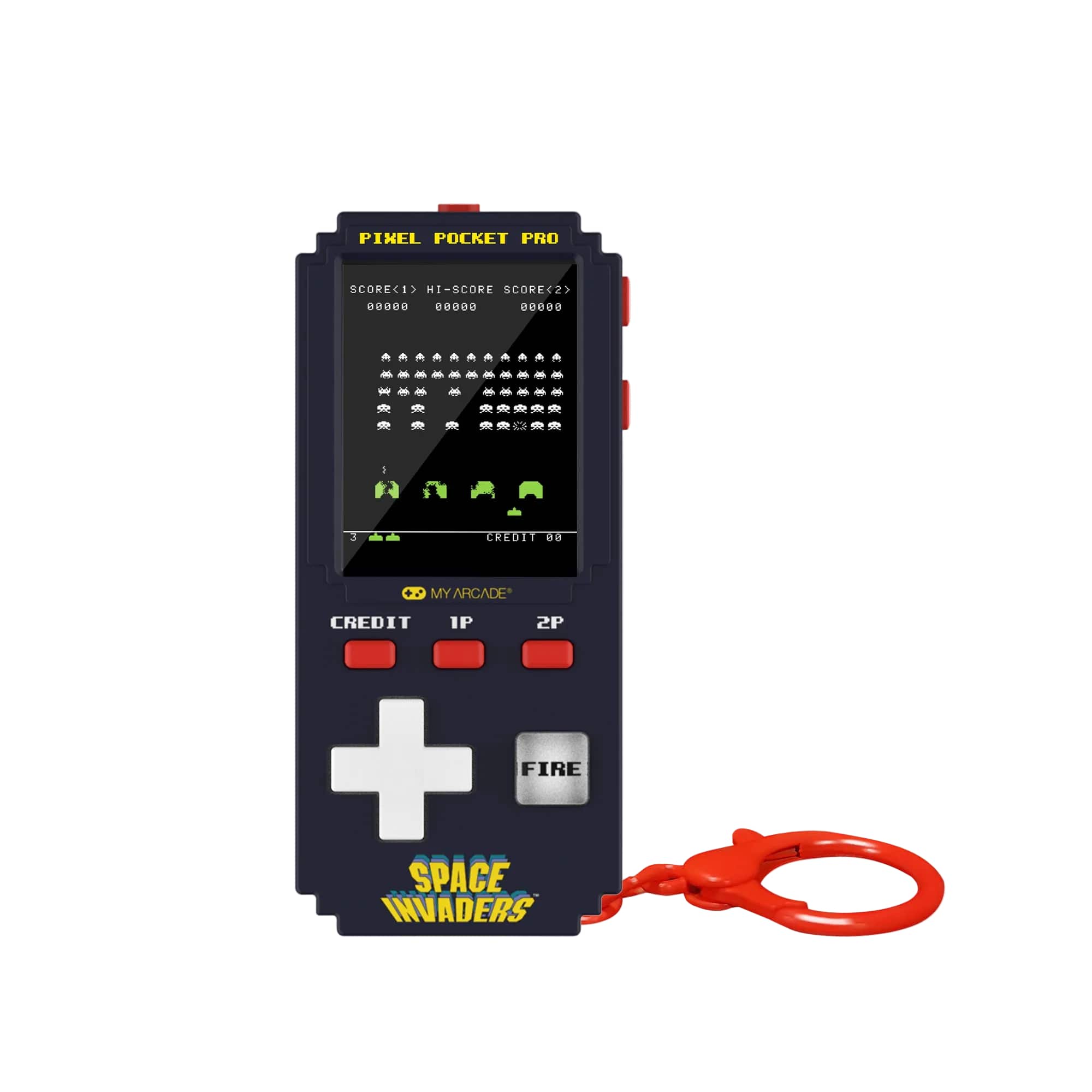 My Arcade Space Invaders Pixel Pocket Pro 7133 Handheld Games