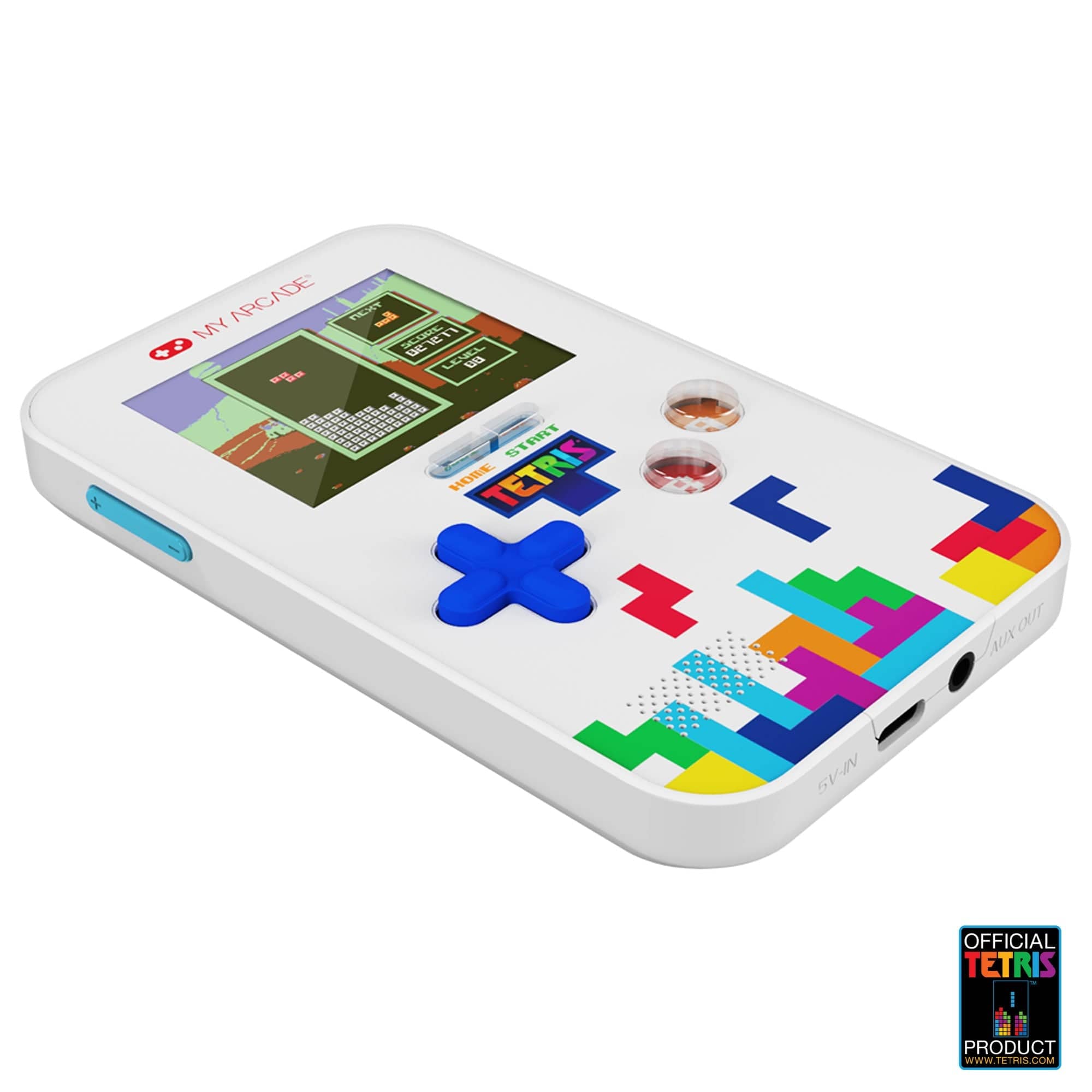 My Arcade Go Gammer + Travel Case Tetris White 7166 Handheld Games