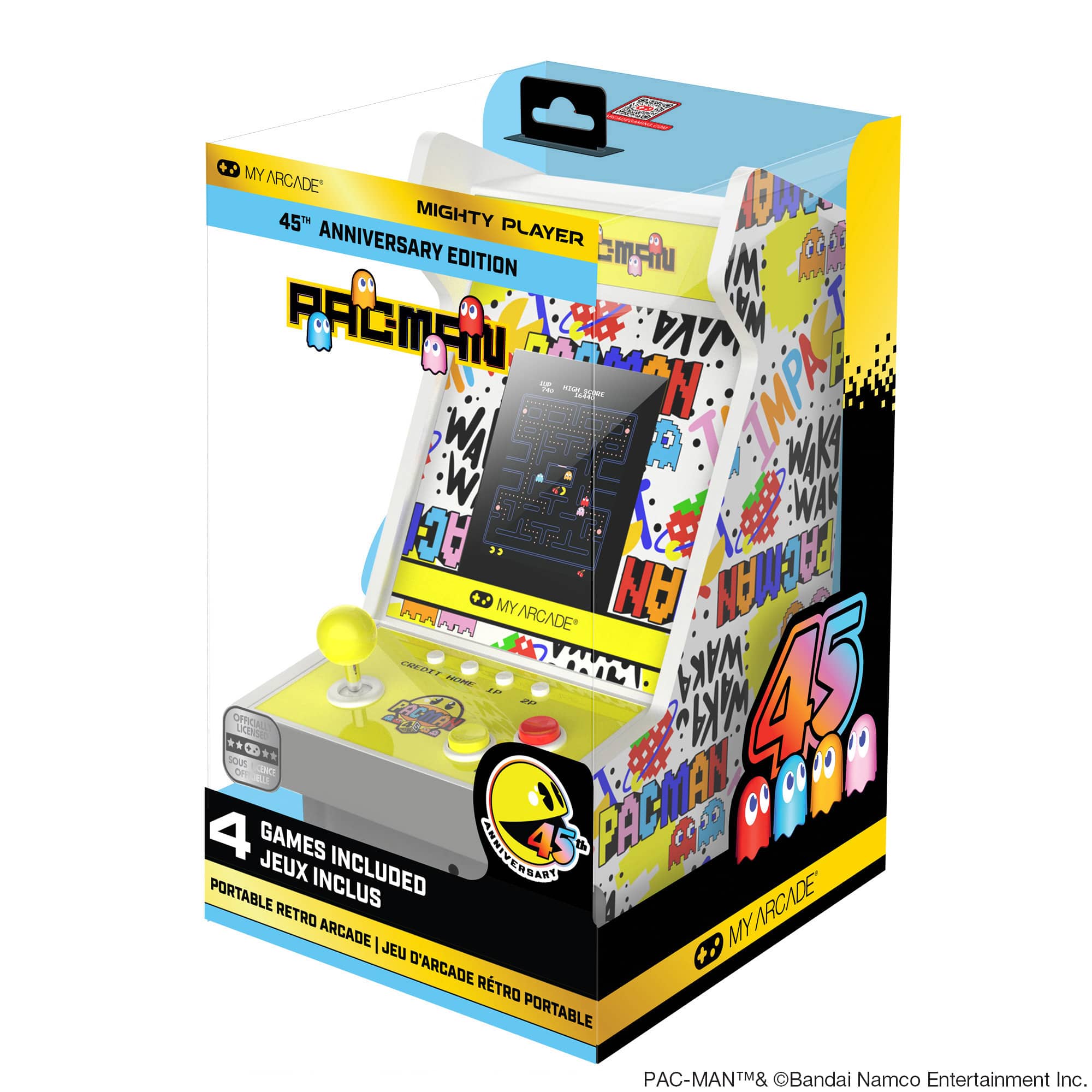 My Arcade Pac-Man 45th Anniversary Mighty Player 7196 Handheld Games