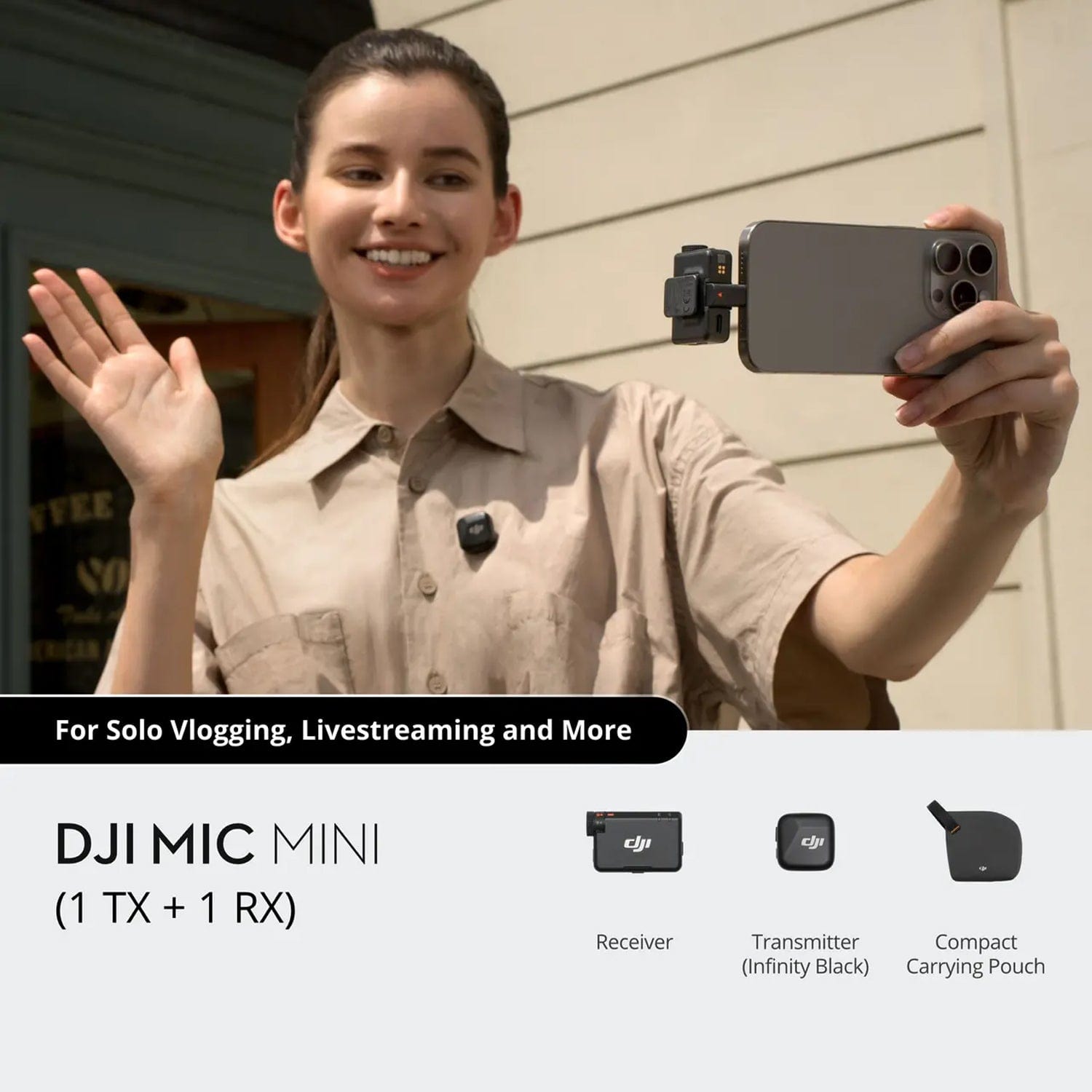 DJI Mic Mini | Wireless Lavalier Microphone