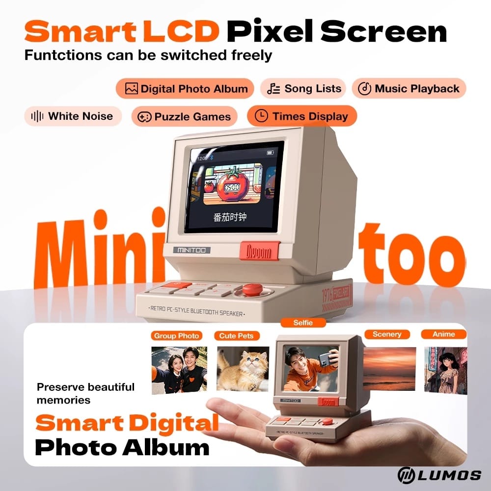 Divoom MiniToo Pixel Bluetooth Speaker