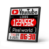 Divoom Pixoo64 Pixel Art LED Display Social Media Counter