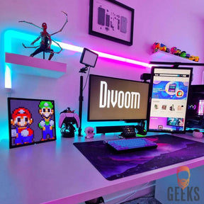 Divoom Pixoo64 Pixel Art LED Display Social Media Counter