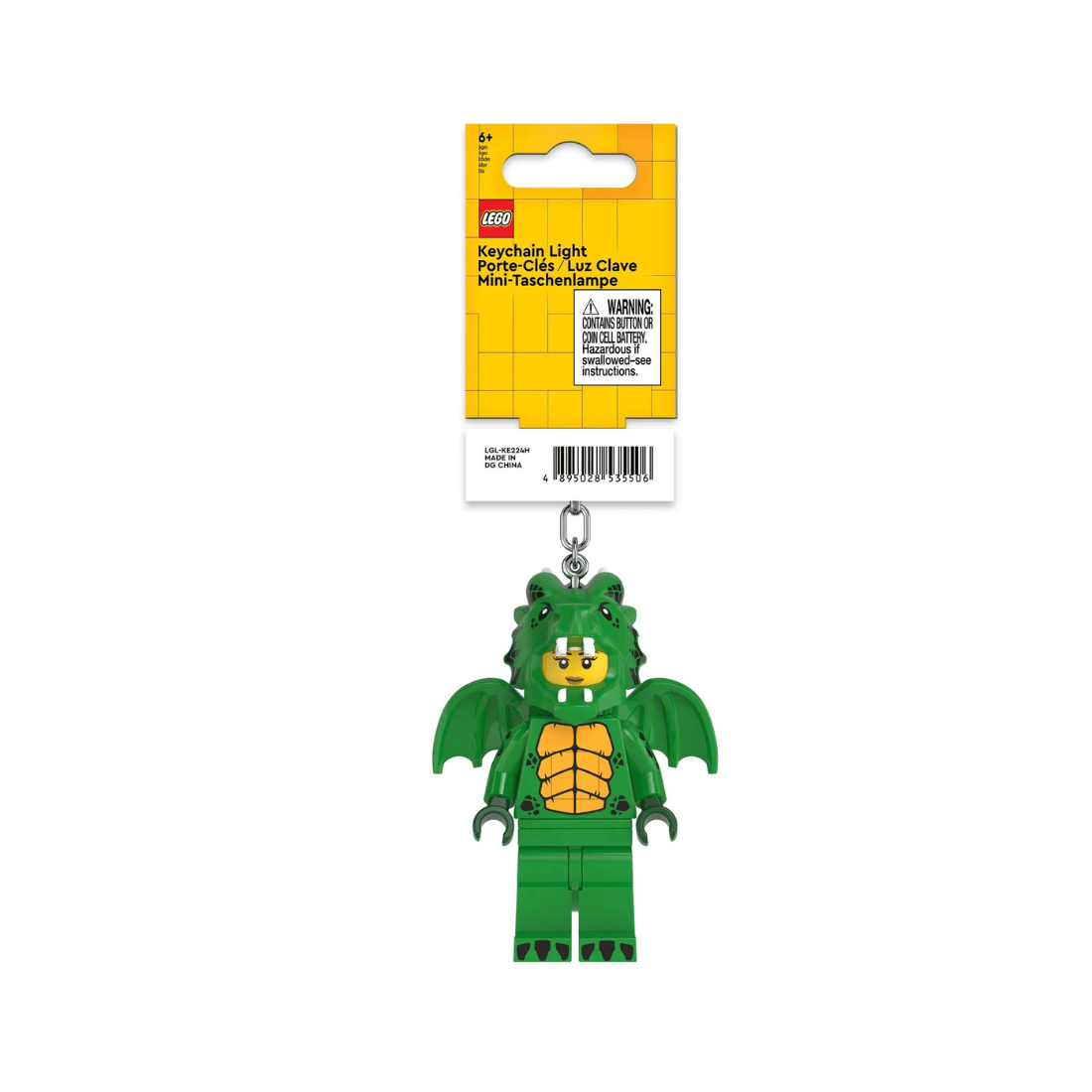 LEGO MINIFIGURES Green Dragon Girl Keychain Light