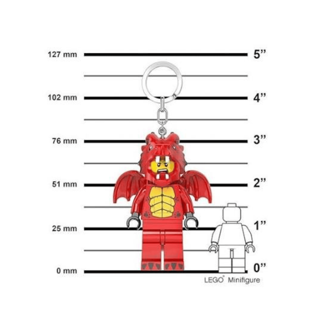 LEGO MINIFIGURES Dragon Suit Guy Keychain Light