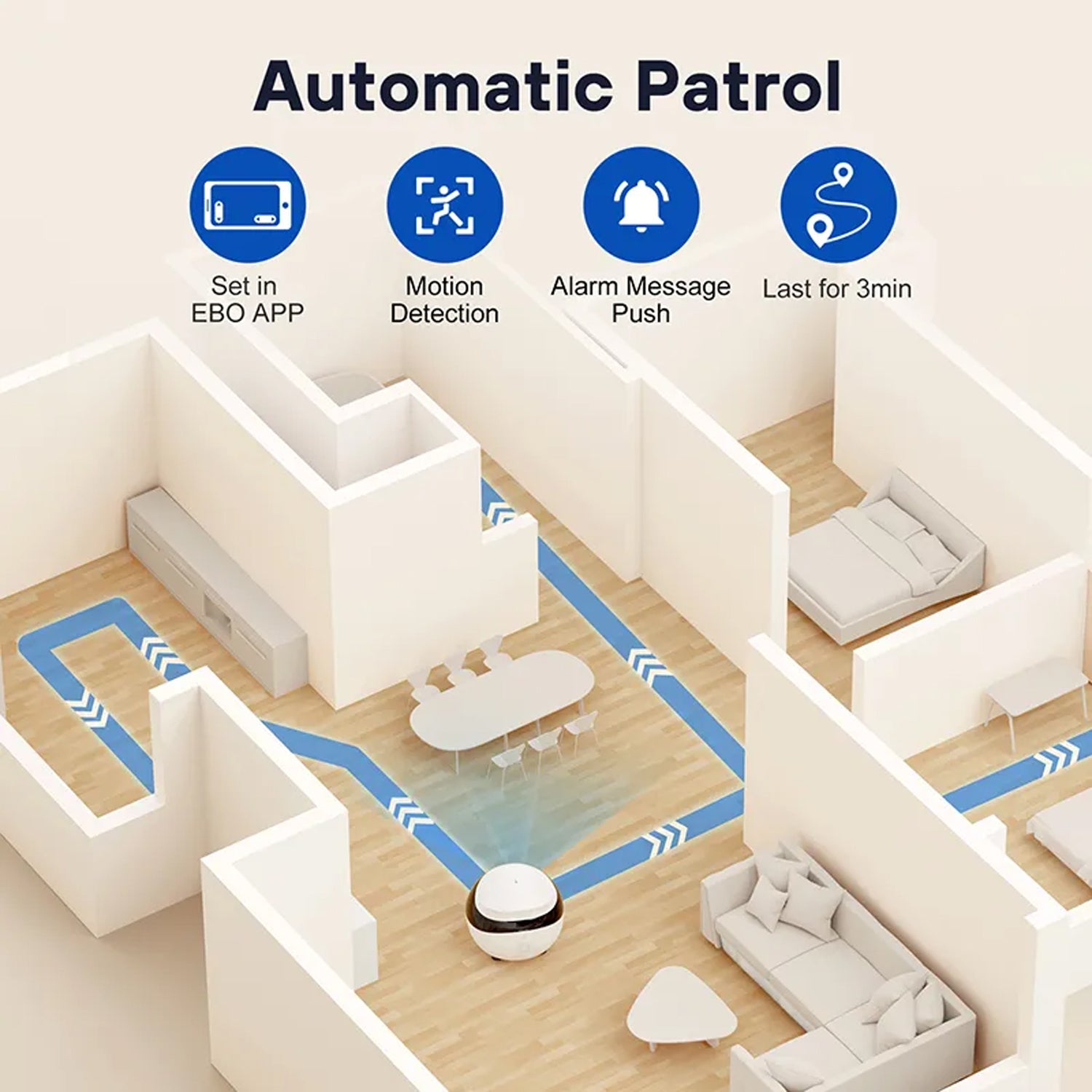 Enabot EBO SE Smart Moving Home Robot Security Camera