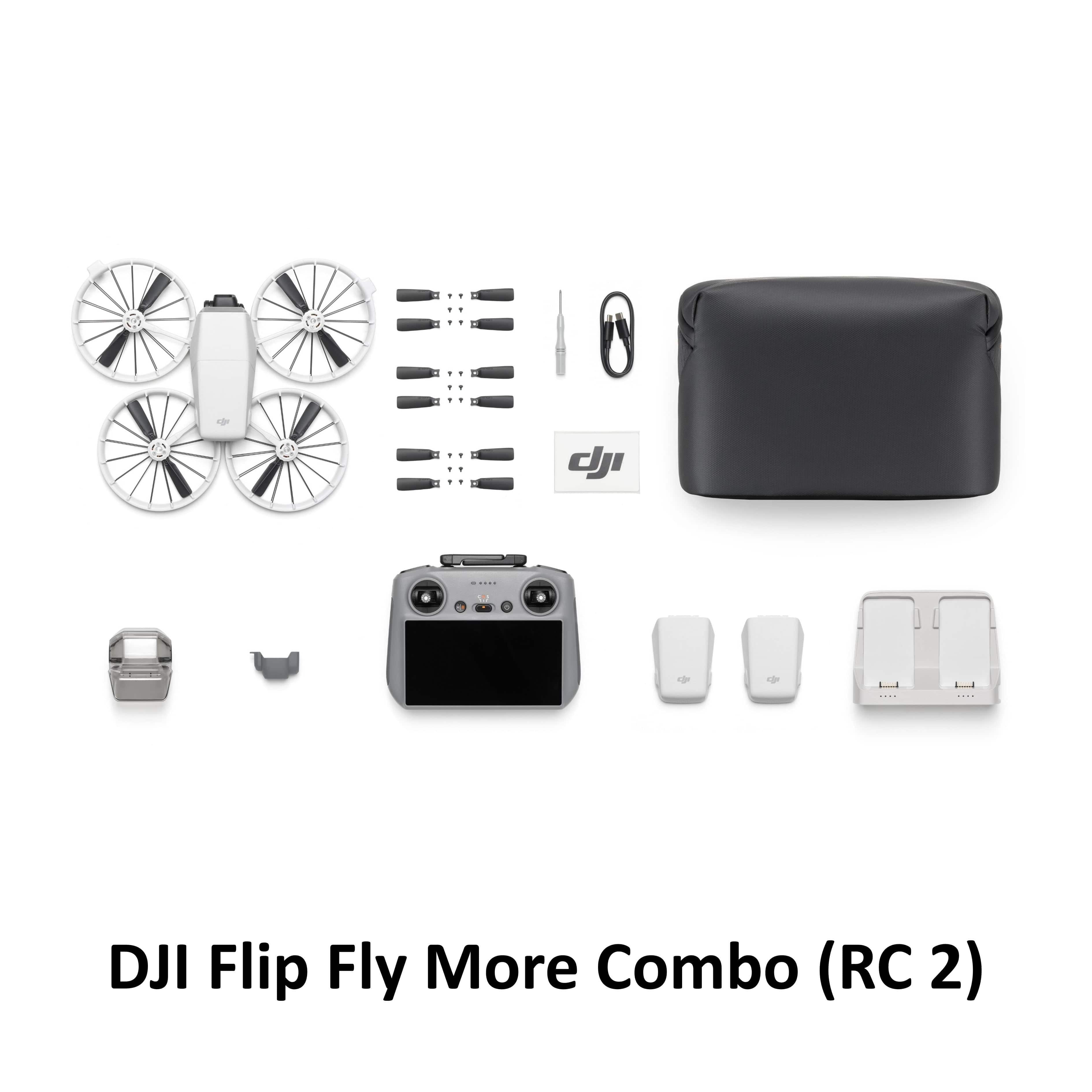 DJI Flip - Camera Drone | 6 Shooting Modes | Under 249g | AI Subject Tracking | Foldable Propeller Guard