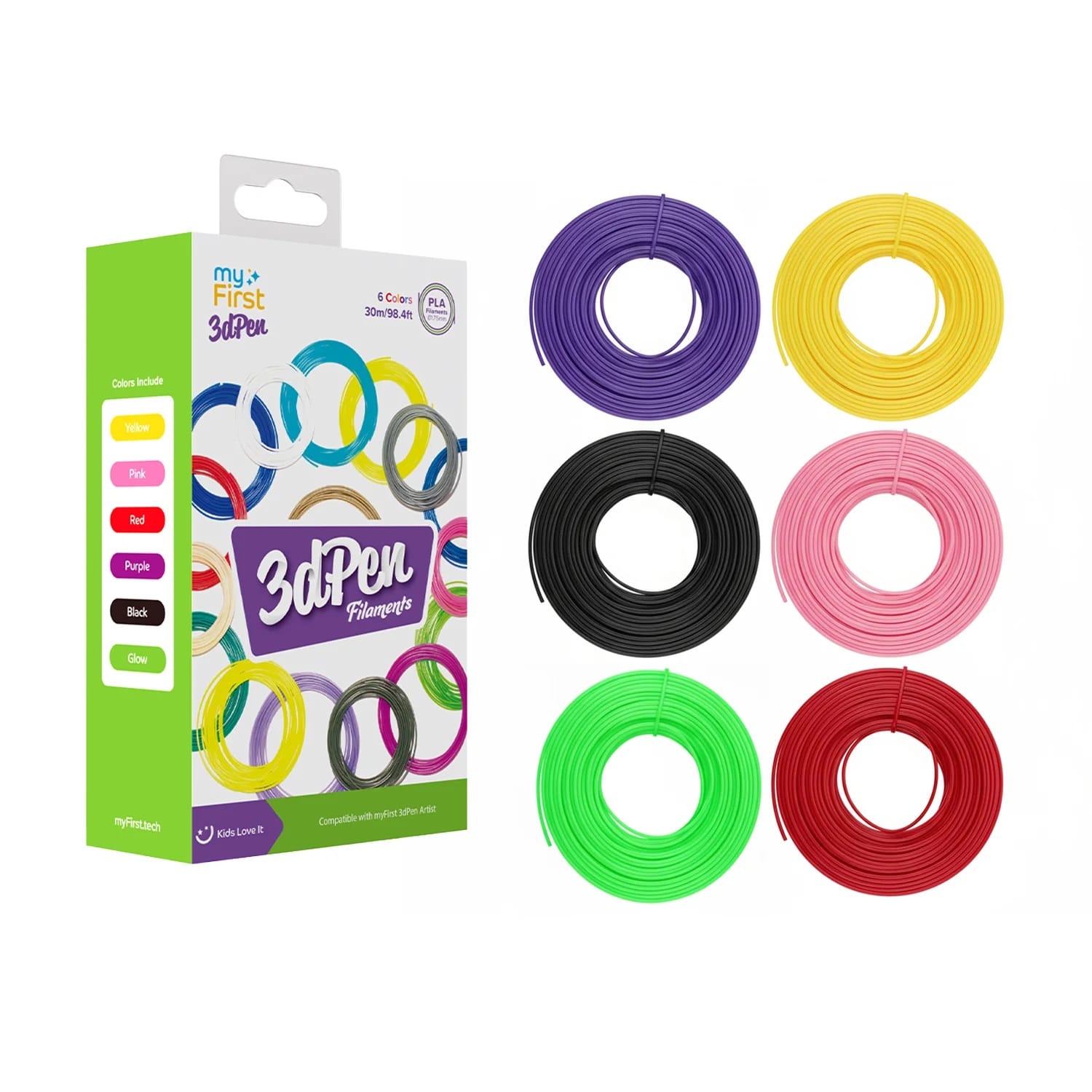 myFirst Filament Refill For myFirst 3dPen Artist | PLA Filament 6 Colors