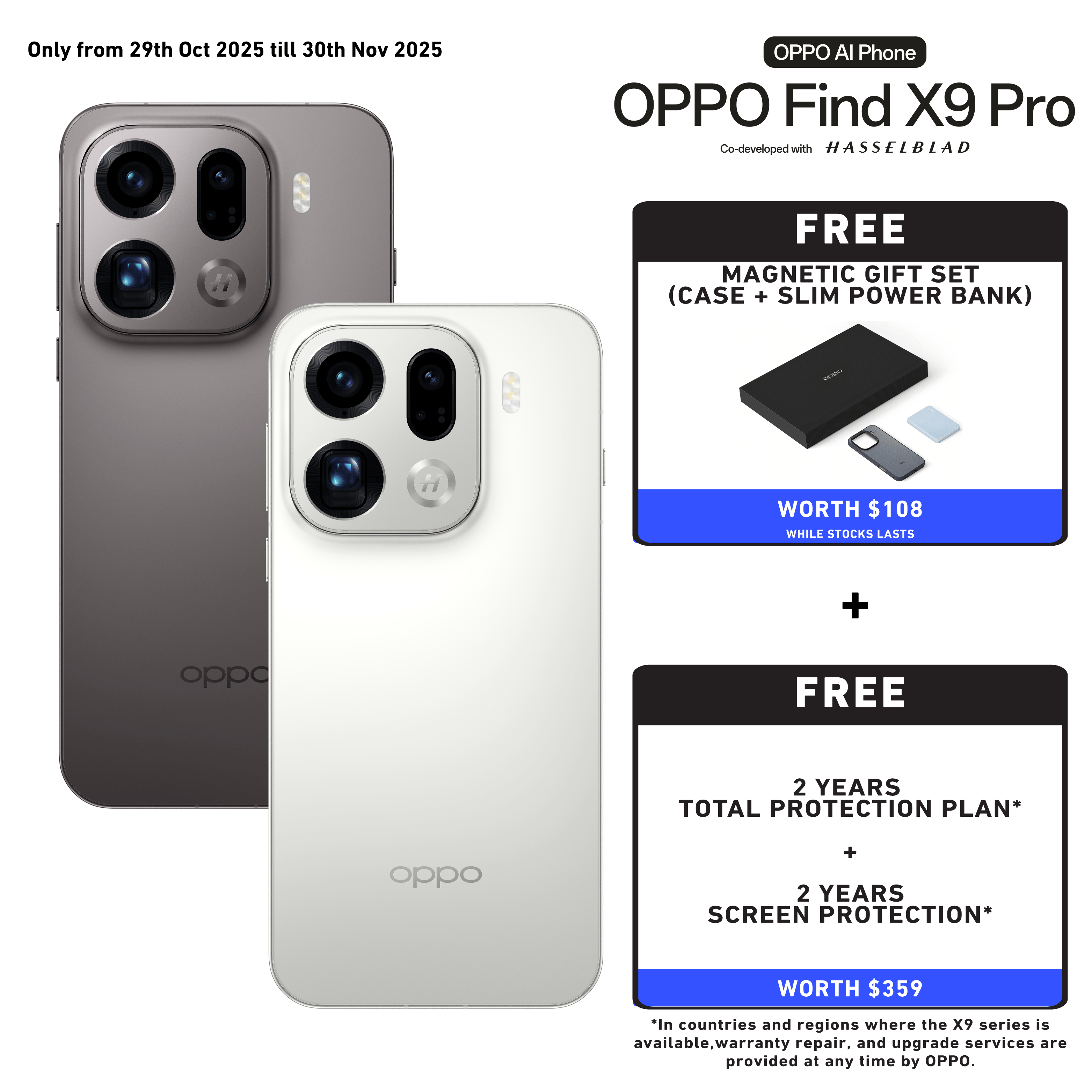 [PRE-ORDER] OPPO Find X9 Pro 5G Smartphone (16GB + 512GB] (Ships from 5th Nov)