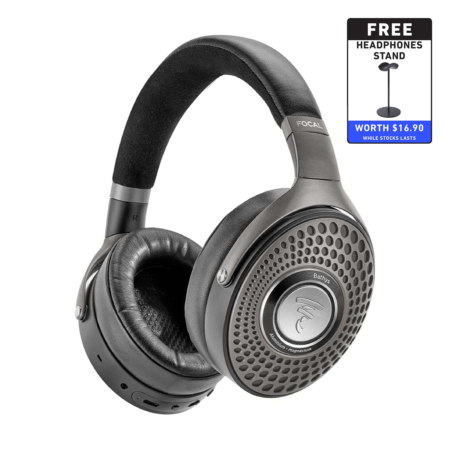 Focal Bathys Over-Ear Hi-Fi Bluetooth Wireless Headphones with Active Noise Cancellation