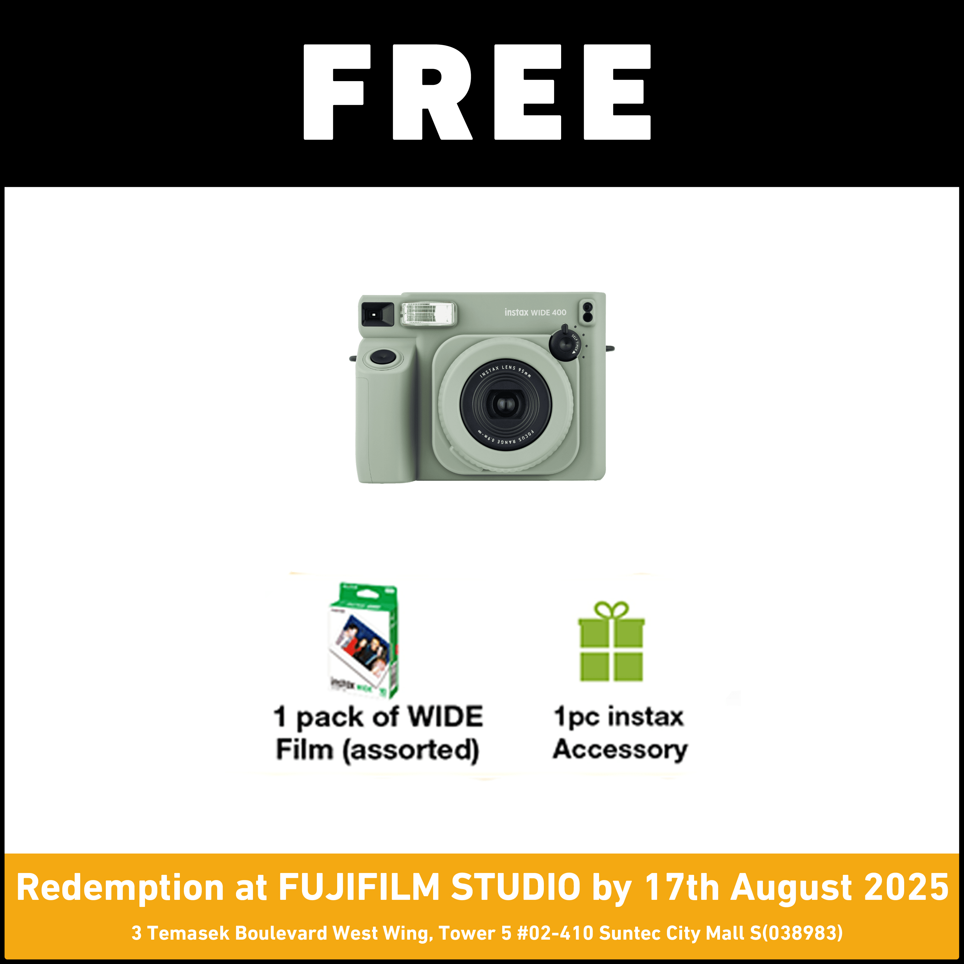 Fujifilm Instax Wide 400 Instant Camera