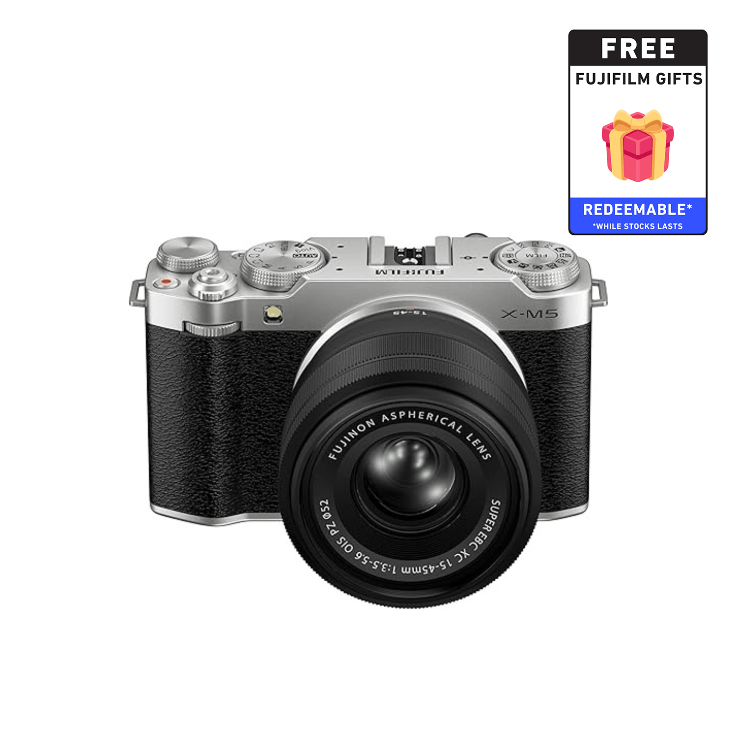 Fujifilm X-M5 Mirrorless Camera with XC15-45mm F3.5-5.6 OIS PZ Lens