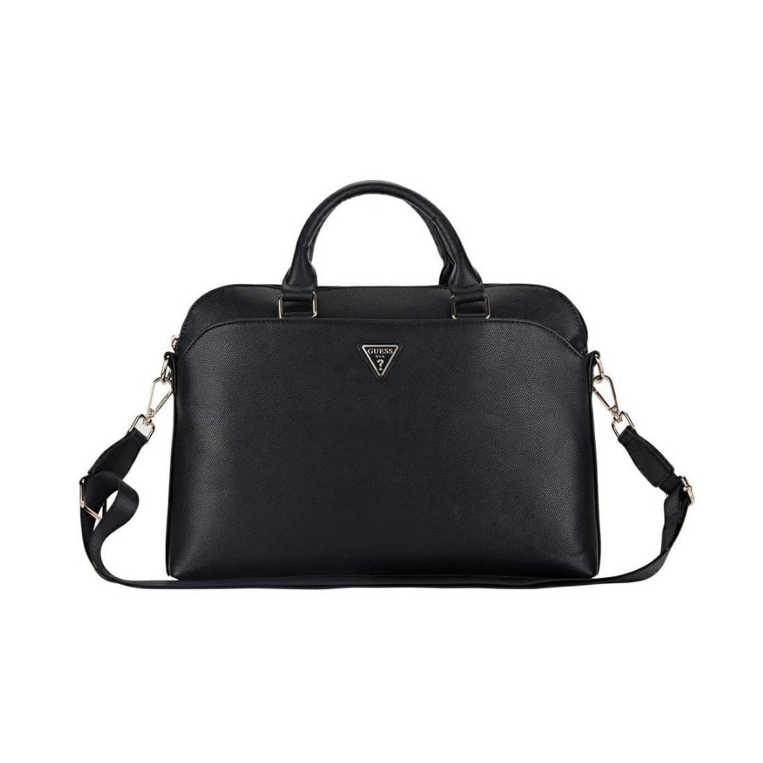 Guess 15" Computer Bag Grained PU Zipper Pocket & Triangle Logo