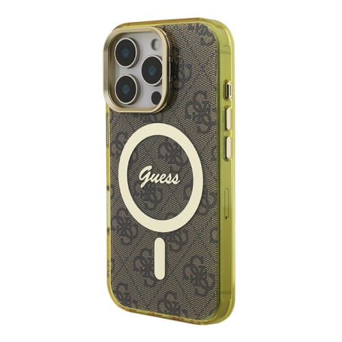 Guess IML Stand Camera 4G MagSafe Case For iPhone 16 Pro