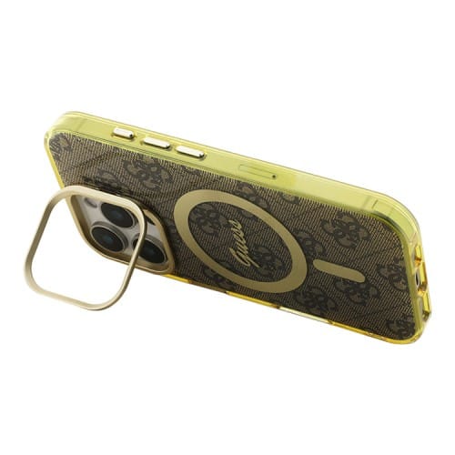 Guess IML Stand Camera 4G MagSafe Case For iPhone 16 Pro