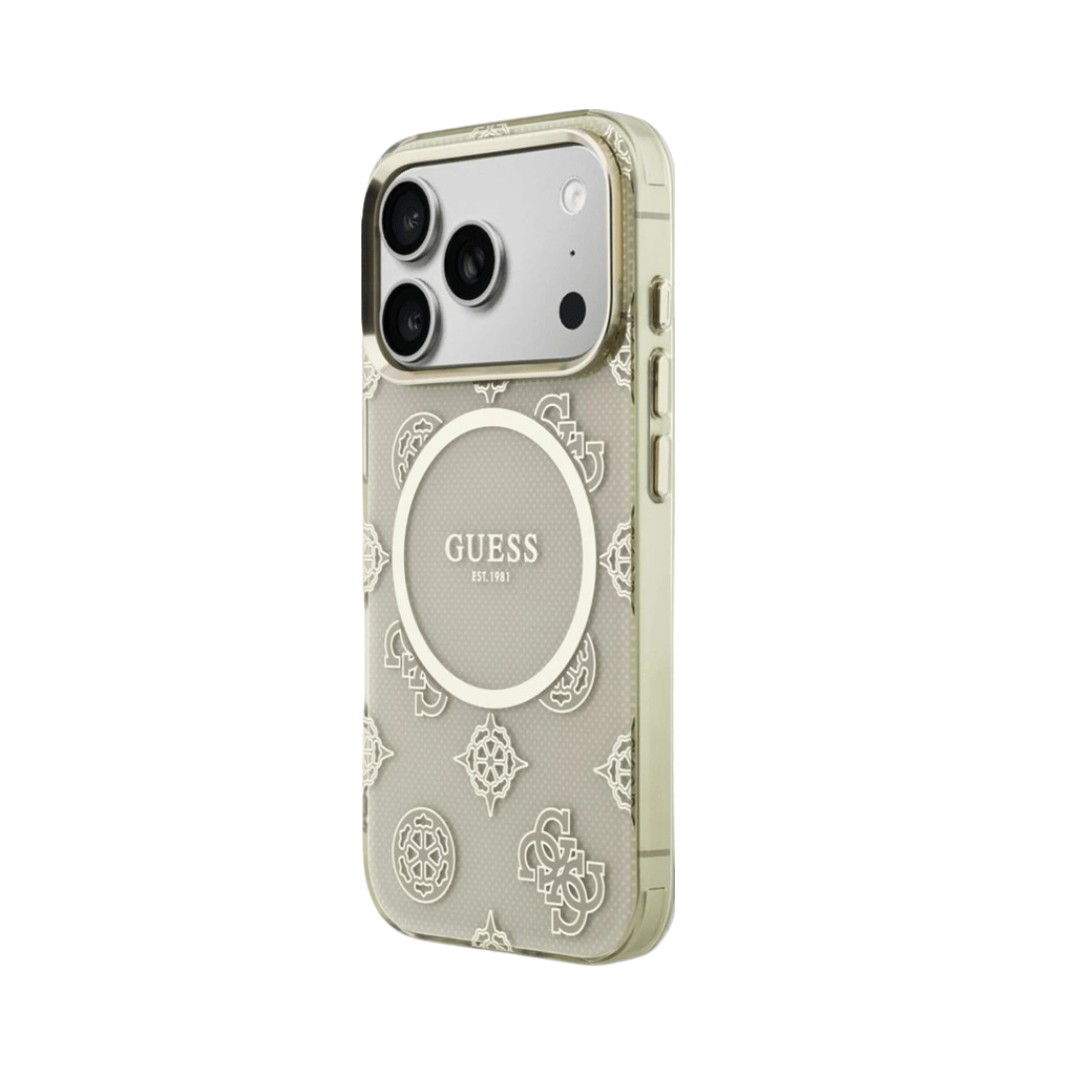Guess IML Peony Dot MagSafe Case For iPhone 17 Pro