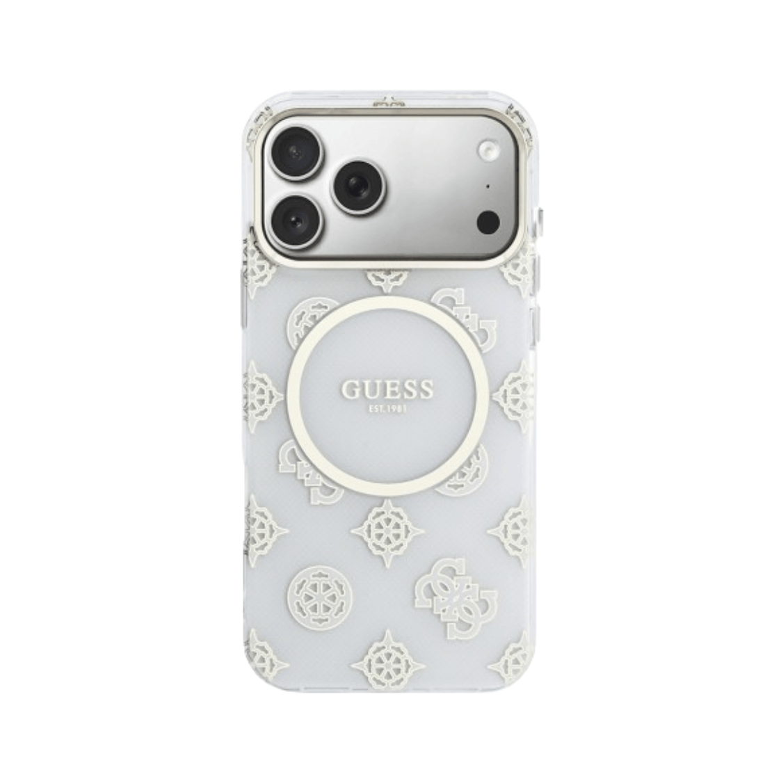 Guess IML Peony Dot MagSafe Case For iPhone 17 Pro