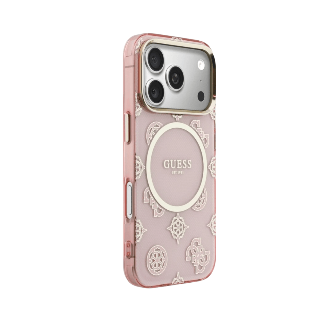 Guess IML Peony Dot MagSafe Case For iPhone 17 Pro