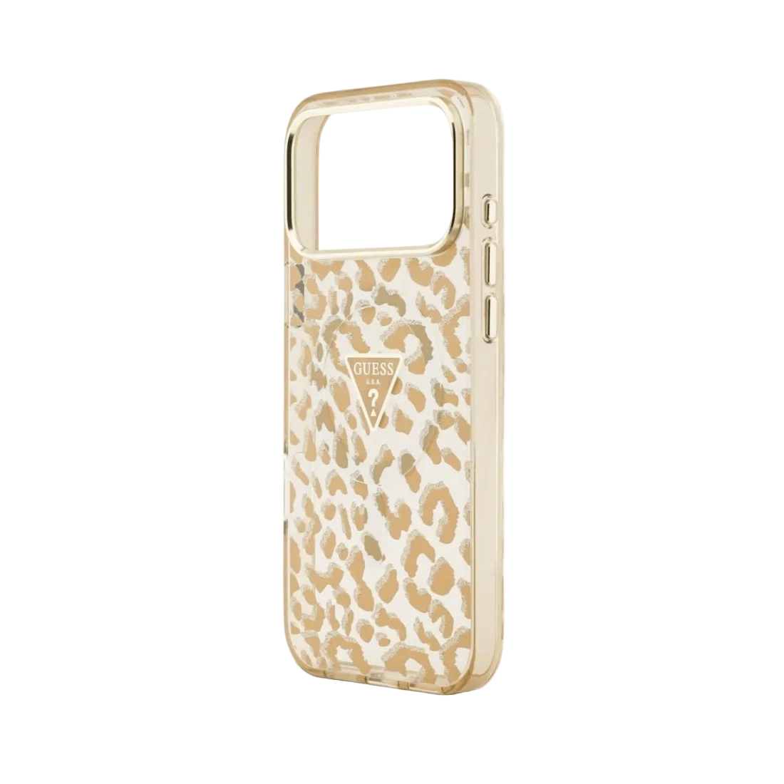 Guess Leopard Glitter MagSafe Case For iPhone 17 Pro