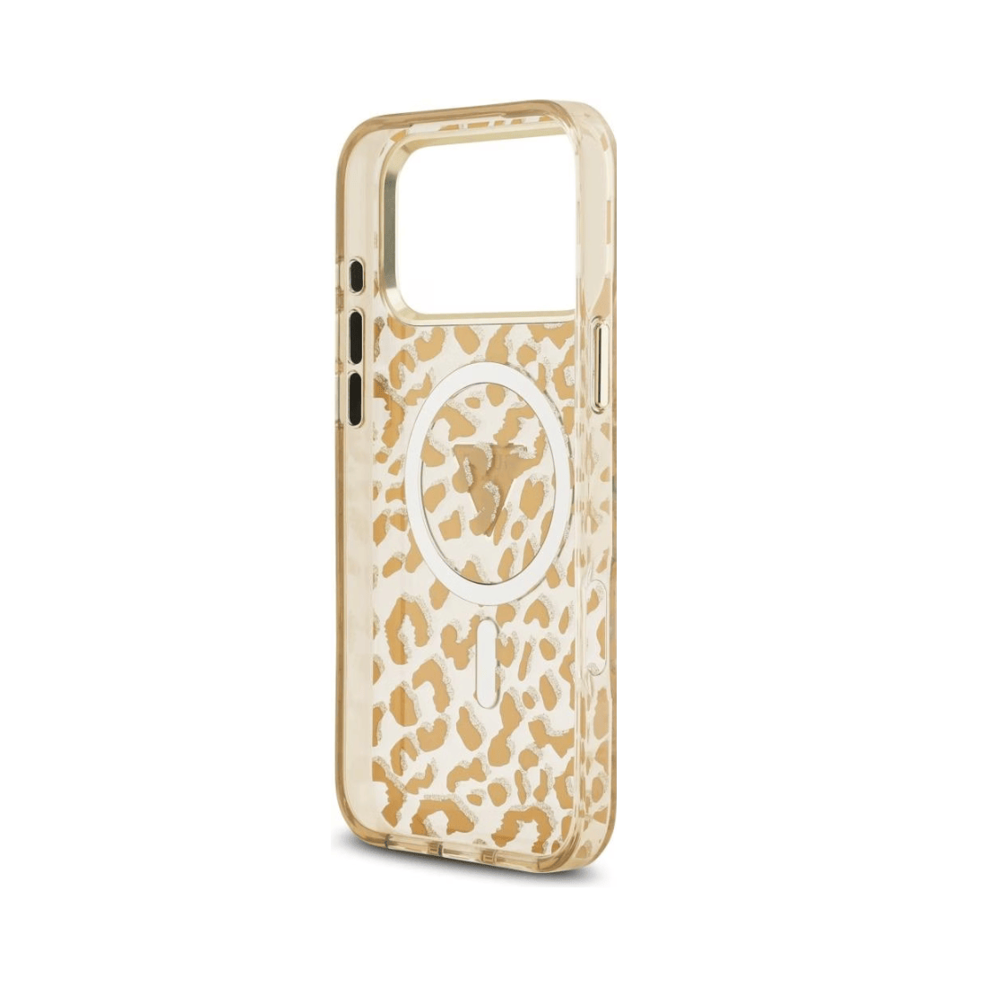 Guess Leopard Glitter MagSafe Case For iPhone 17 Pro
