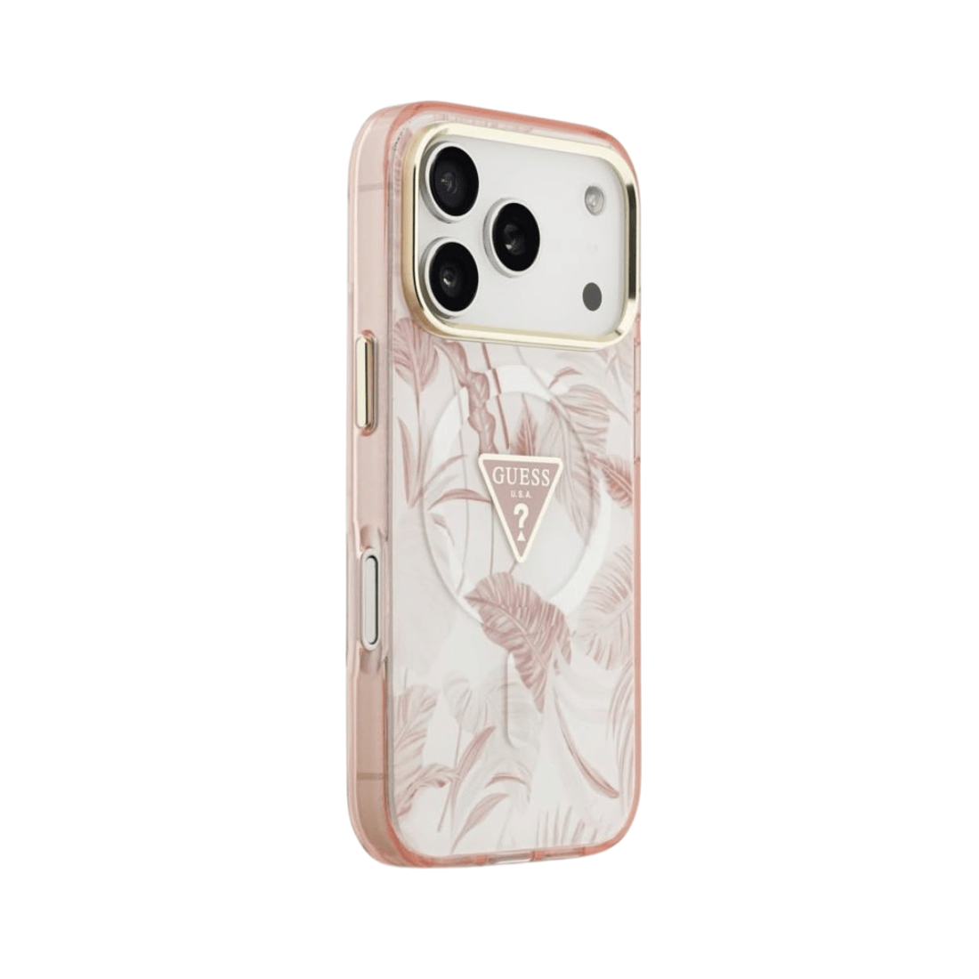 Guess Jungle Tonal Triangle MagSafe Case for iPhone 17 Pro