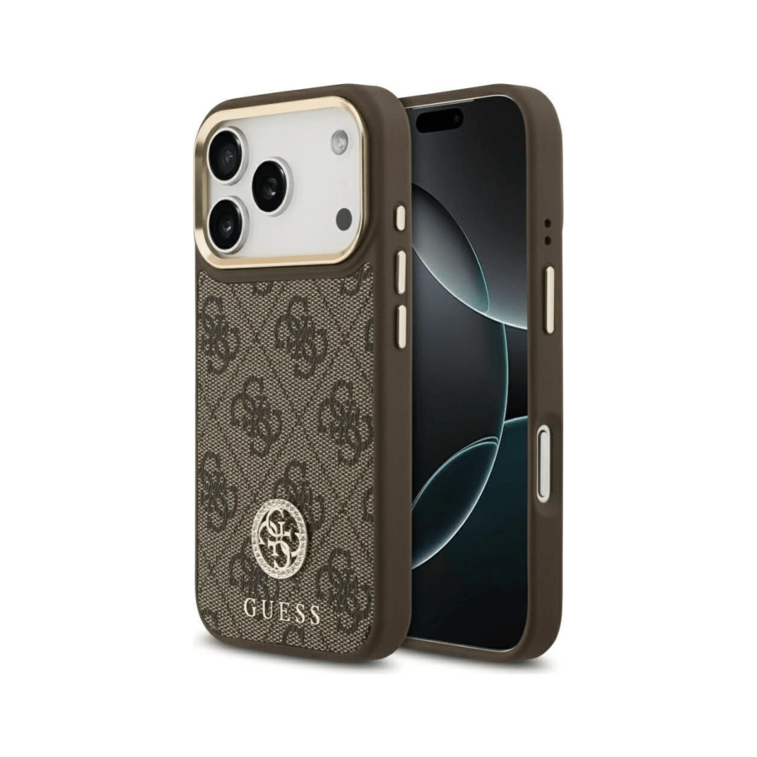 Guess 4G PU Leather Magsafe Case For iPhone 17 Pro