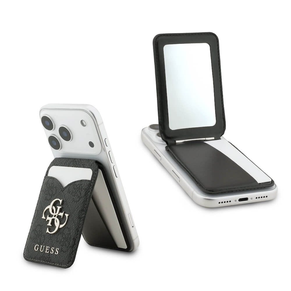 Guess 4G PU Card Slot Wallet With MagSafe Stand & Mirror