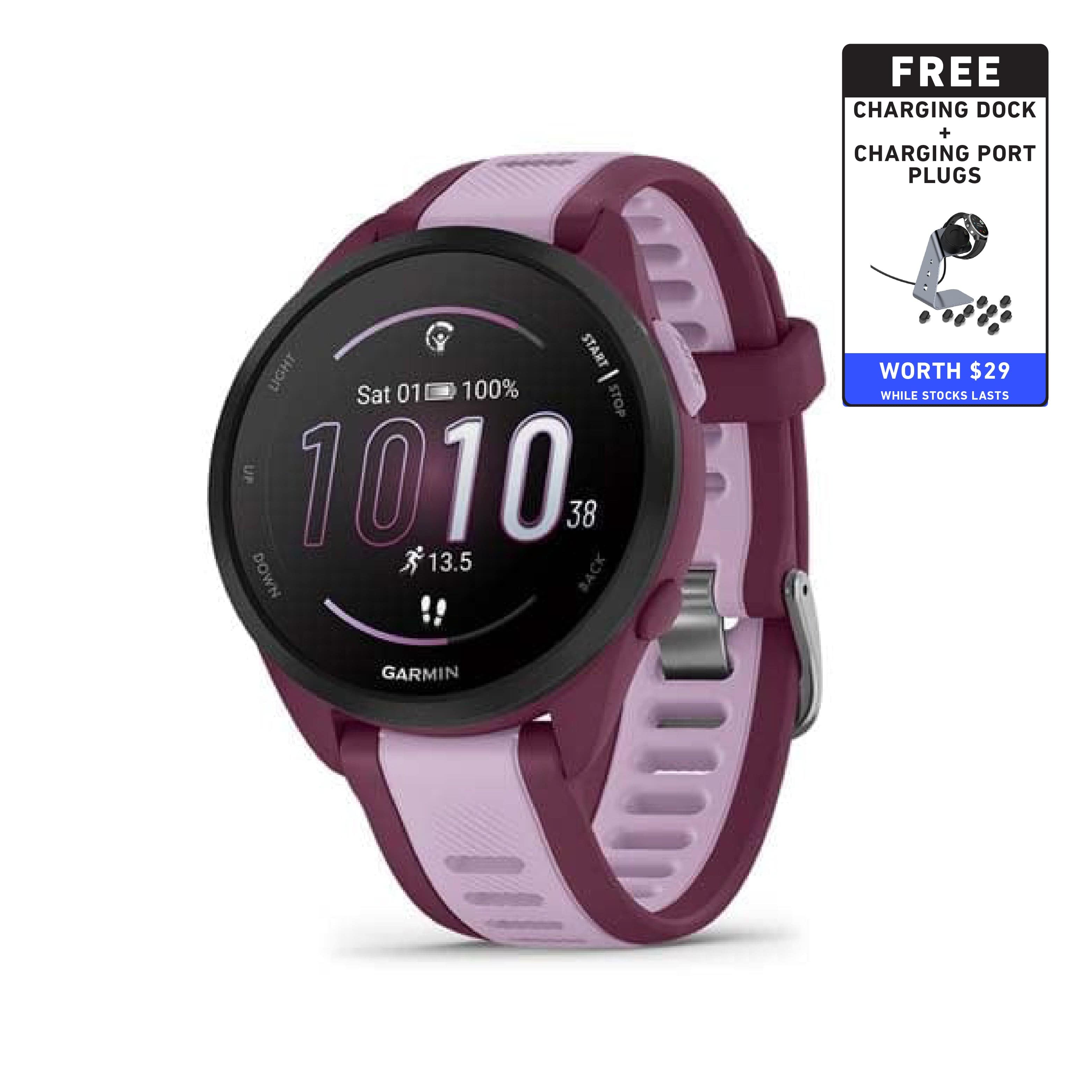 Garmin Forerunner 165, Easy to Use Lightweight GPS Running Smartwatch