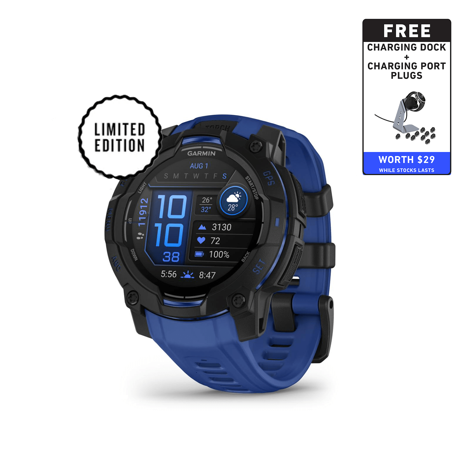 Garmin Instinct 3 SuperNova Limited Edition Smartwatch