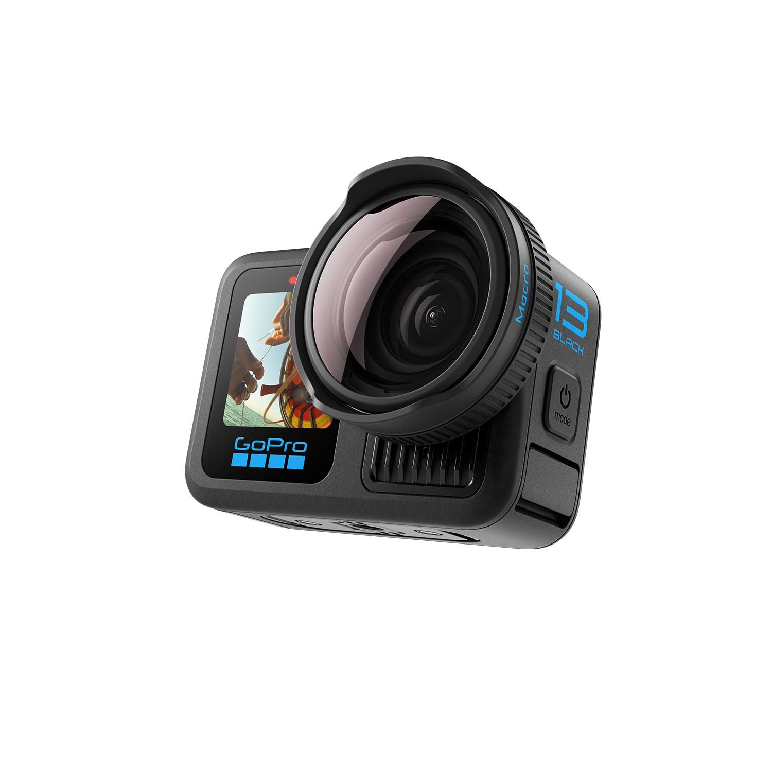 GoPro Macro Lens Mod | HB-Series | Variable Close-Focus Wide Angle Lens for Hero 13 Black