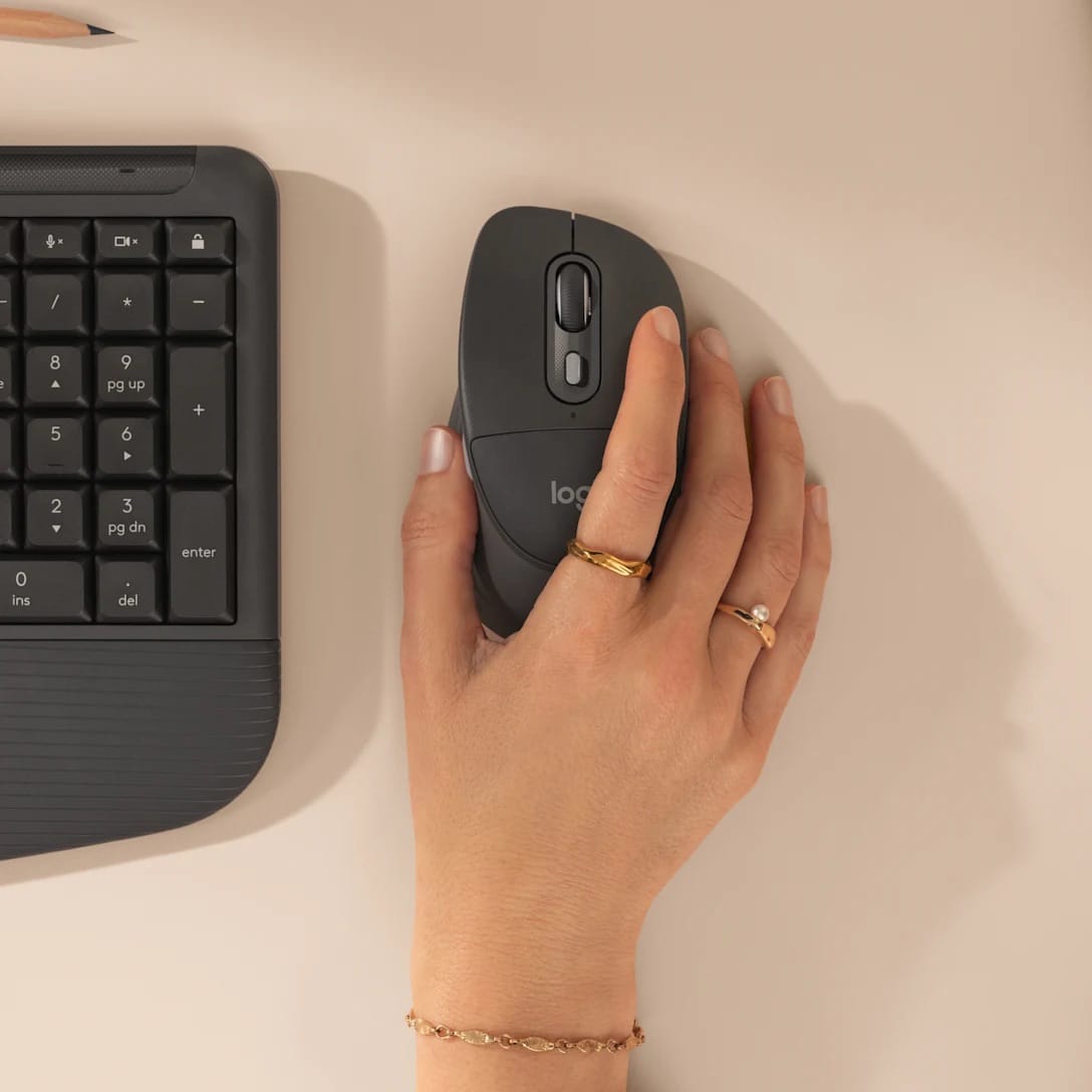 Logitech Signature Comfort Plus M850 L | Wireless Bluetooth Mouse With Palm Cushion For Enhanced Comfort