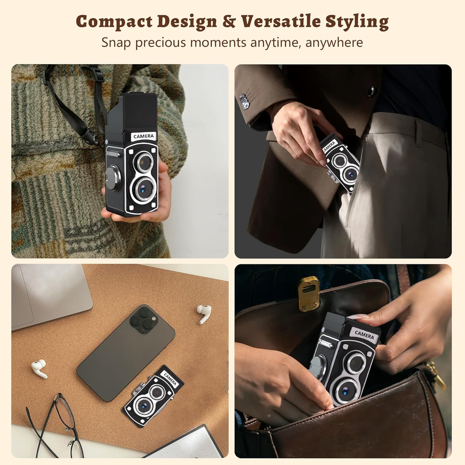 Retro Camera With 8GB MicroSD Card