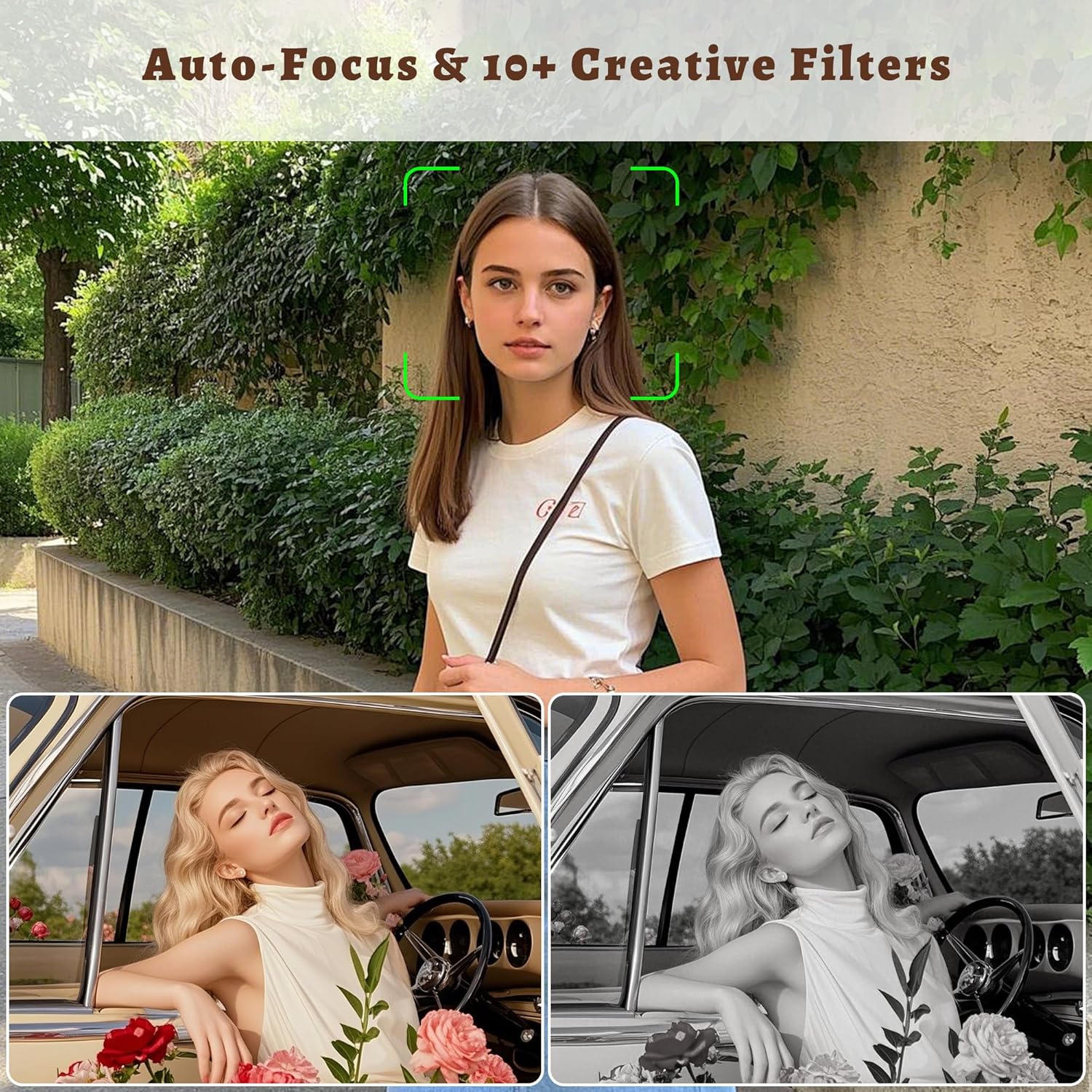 Retro Camera With 8GB MicroSD Card