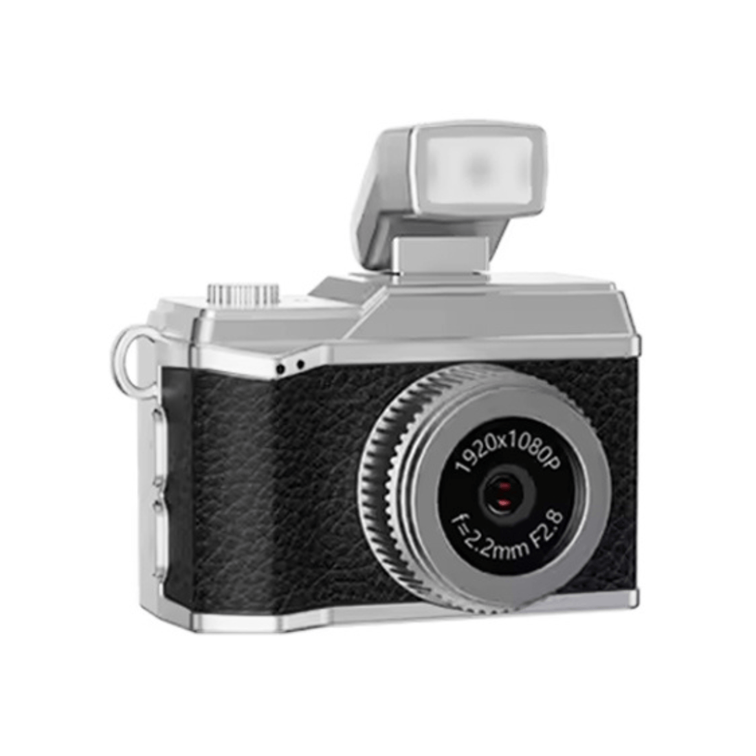 Mini Retro 1080P Camera With 8GB MicroSD Card