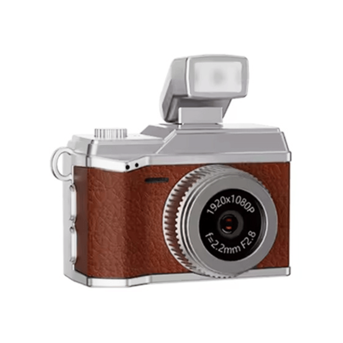 Mini Retro 1080P Camera With 8GB MicroSD Card