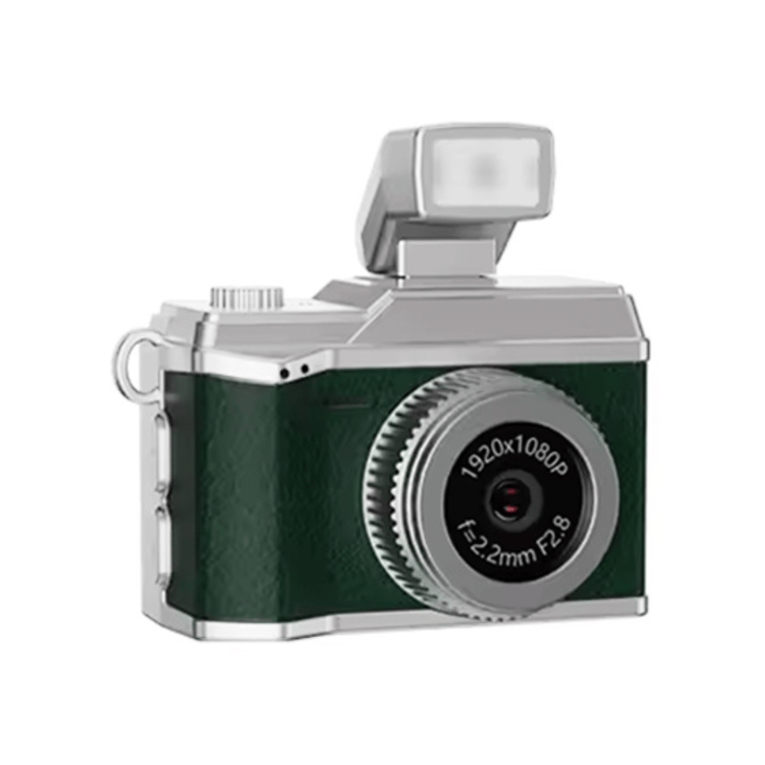Mini Retro 1080P Camera With 8GB MicroSD Card