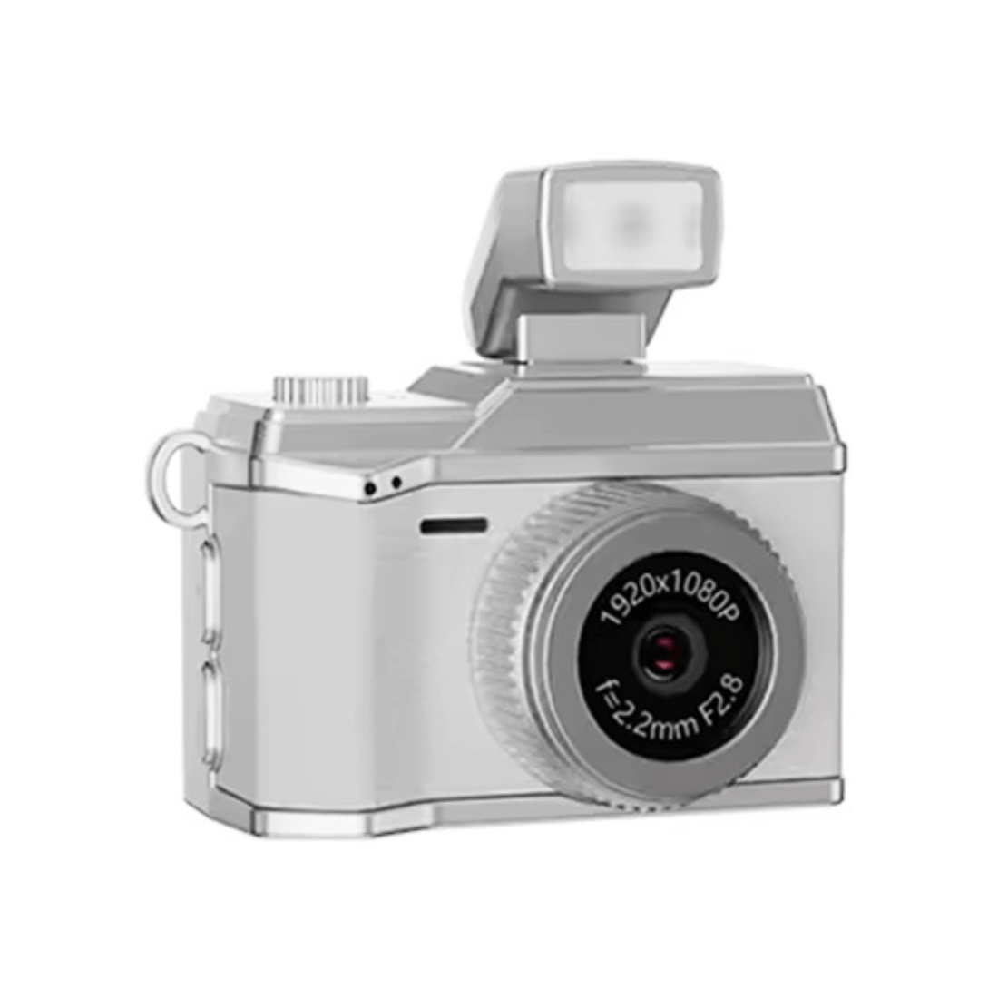 Mini Retro 1080P Camera With 8GB MicroSD Card