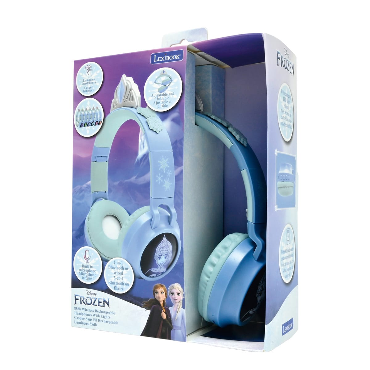 Lexibook HPBT015 Series Bluetooth And Wired Foldable Headphones with Safe Volume Limitation
