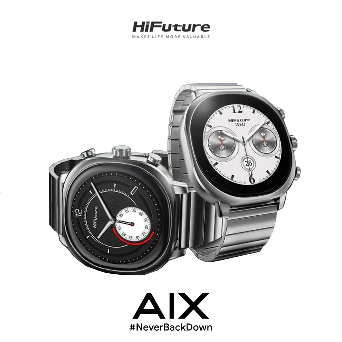 HiFuture AIX Stainless Steel Smartwatch
