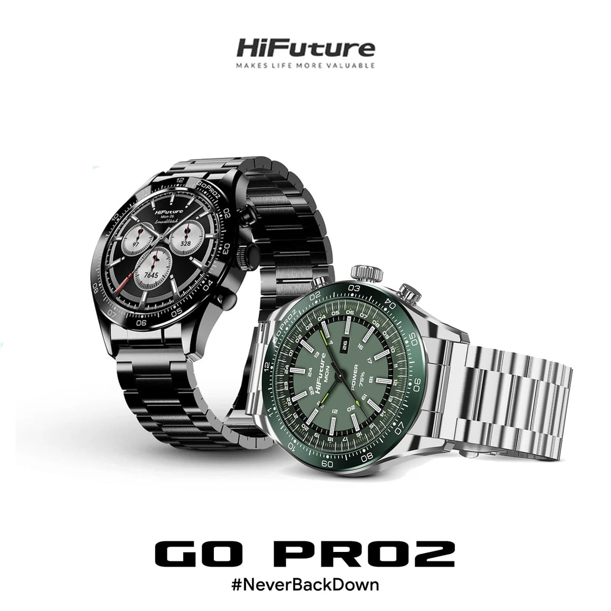 HiFuture Go Pro 2 Stainless Steel Smartwatch