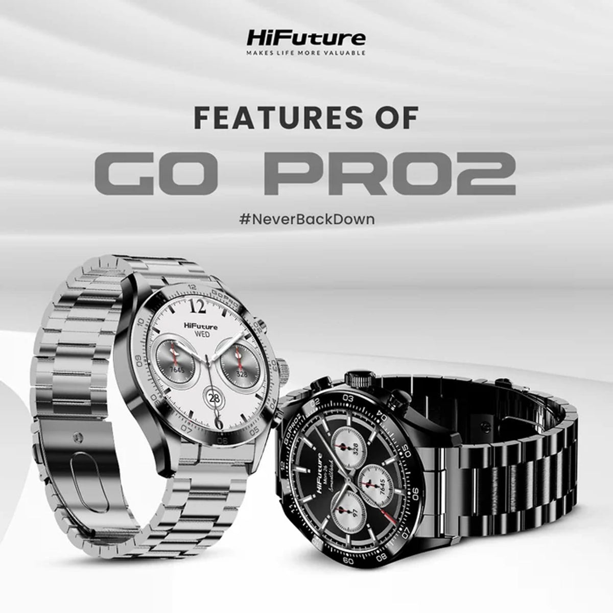 HiFuture Go Pro 2 Stainless Steel Smartwatch