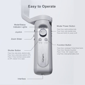 Hohem iSteady XE Phone Gimbal Stabilizer (2023 Version)