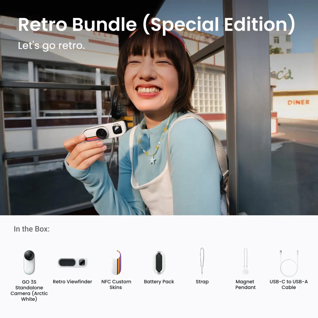 Insta360 GO 3S Retro Limited Edition Action Camera
