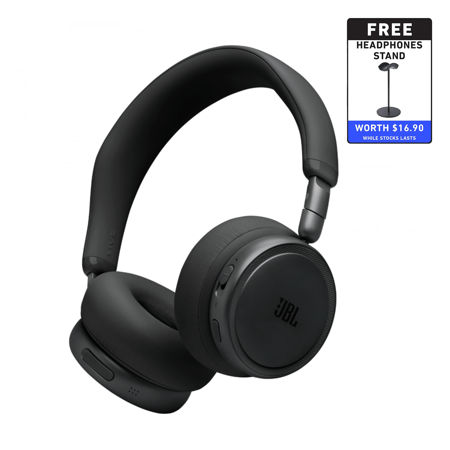 JBL Live 680NC Wireless On-Ear Noise Cancelling Headphones