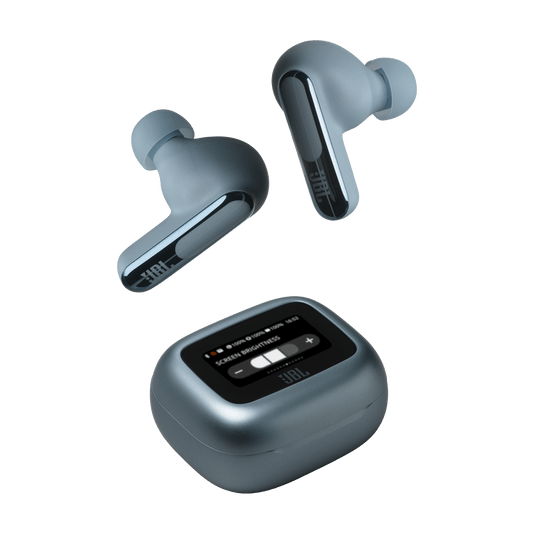 JBL Live Beam 3 True Wireless Noise-Cancelling Earbuds with Stick-Closed Design & Smart Charging Case